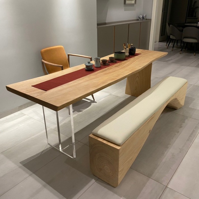 Nordic Solid Wood Acrylic Floa - Tables 评论和价格