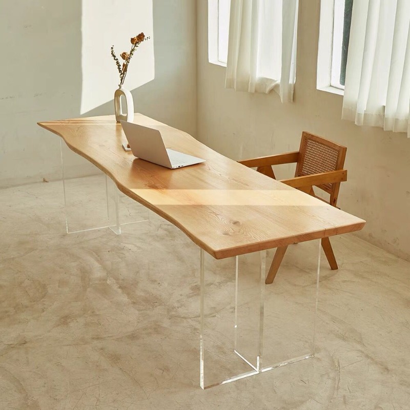 Nordic Solid Wood Acrylic Floa - Tables 评论和价格