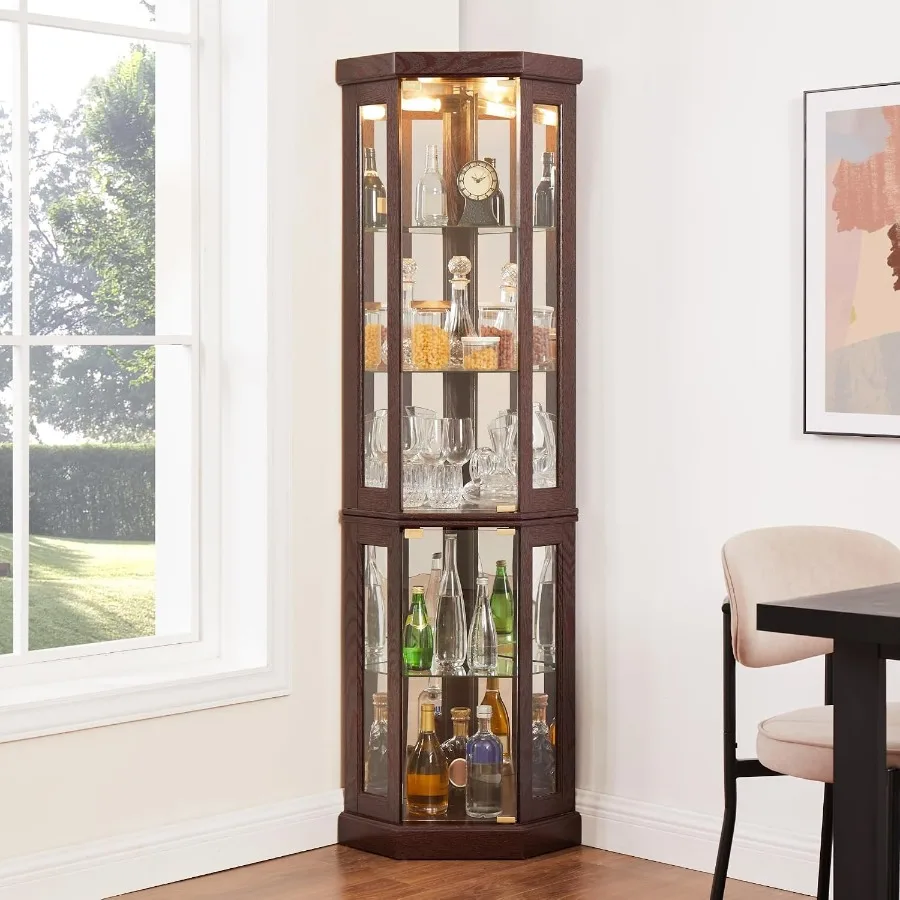 Lighted Corner Storage Cabinet - Storage 评论和价格
