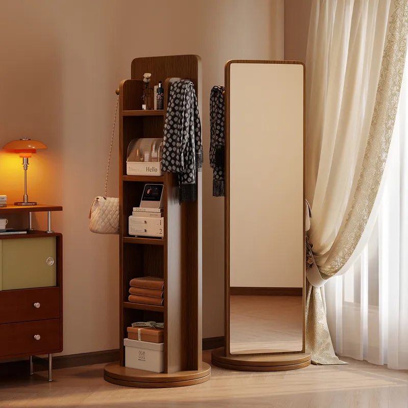 Square Rotating Full Length Fl - Full Length Mirror Jewelry Armoire 评论和价格