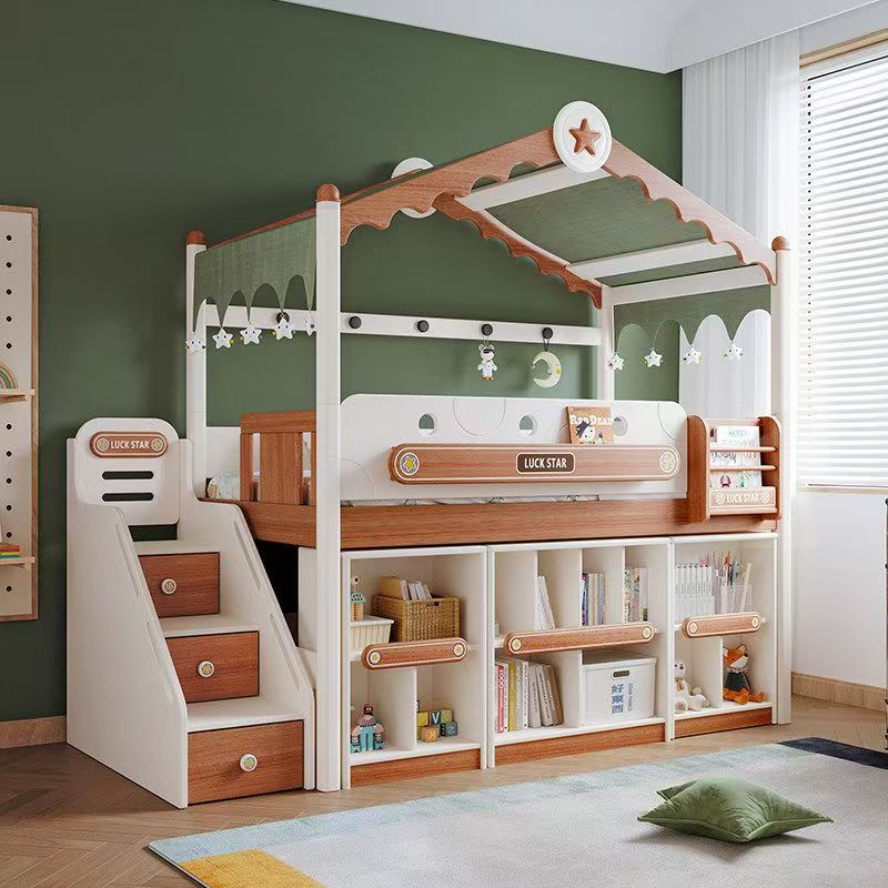 #@Factory OEM/ODM Wooden Bunk  - Bunk Bed With Stairs And Slide 评论和价格