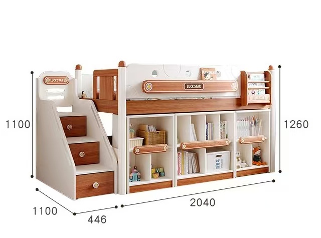 #@Factory OEM/ODM Wooden Bunk  - Bunk Bed With Stairs And Slide 评论和价格