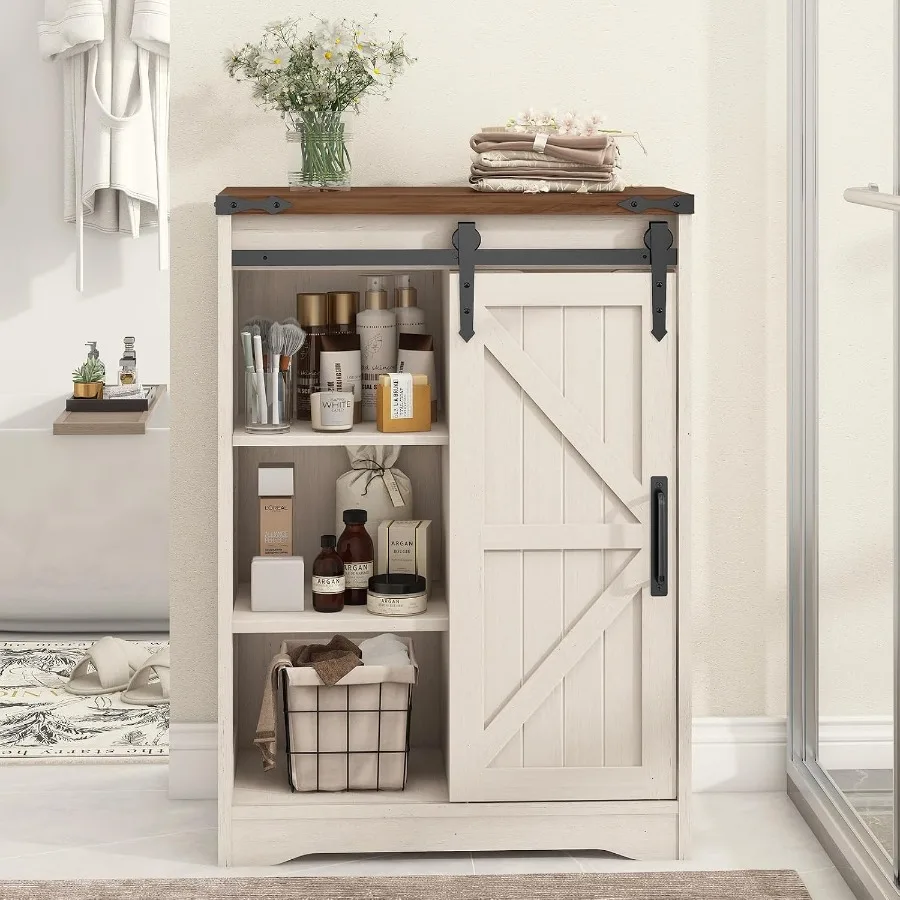 Farmhouse bathroom storage cab - Storage 评论和价格