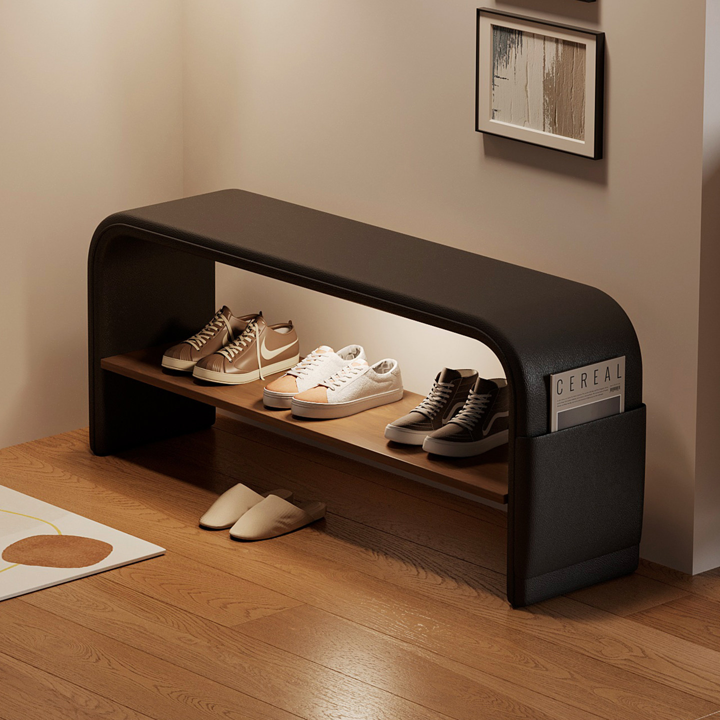 with Entryway shoe cabinet int - Shoe Rack Cabinet Narrow Entryway 评论和价格