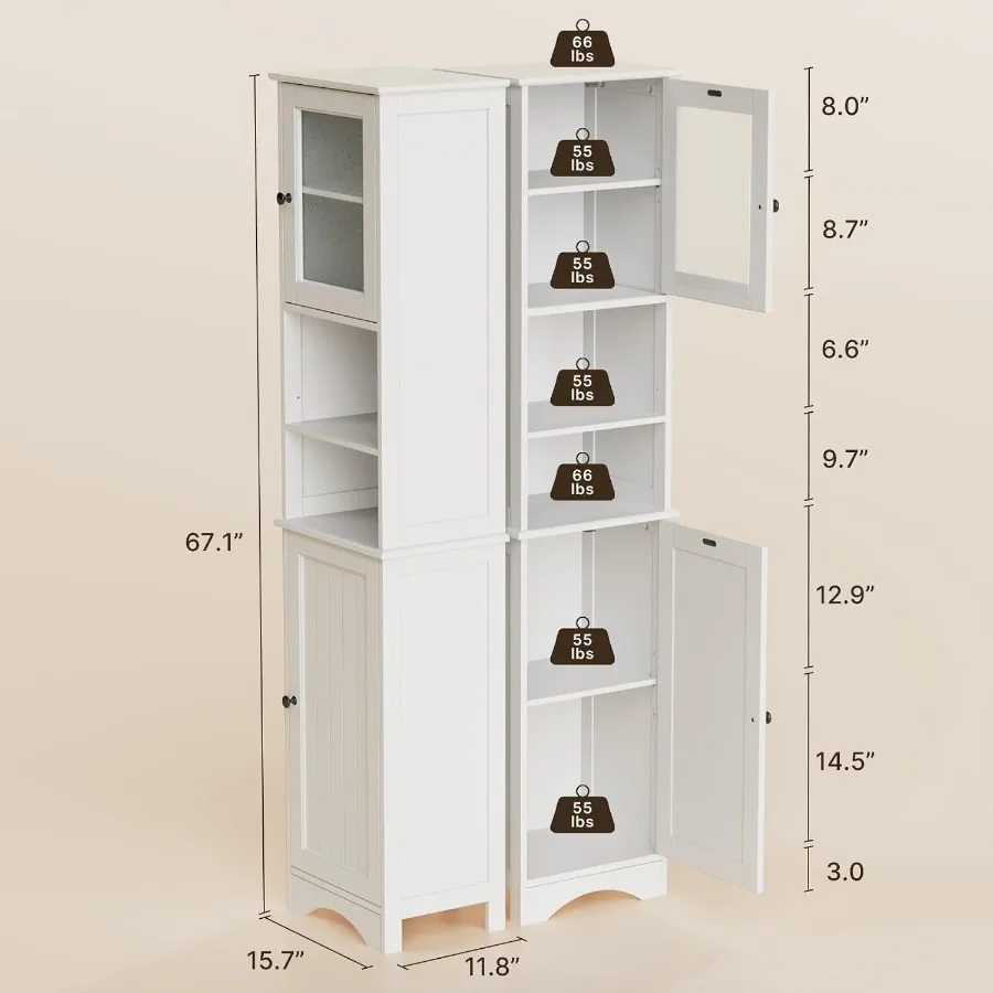 Bathroom storage cabinet combo - Storage 评论和价格