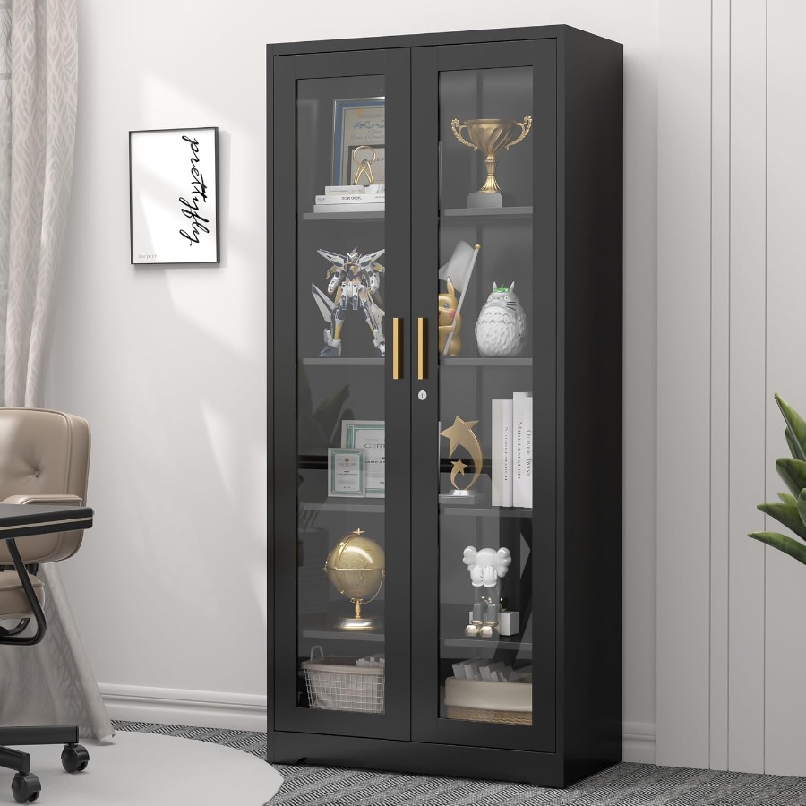 71 Glass Display Cabinet with  - Storage 评论和价格