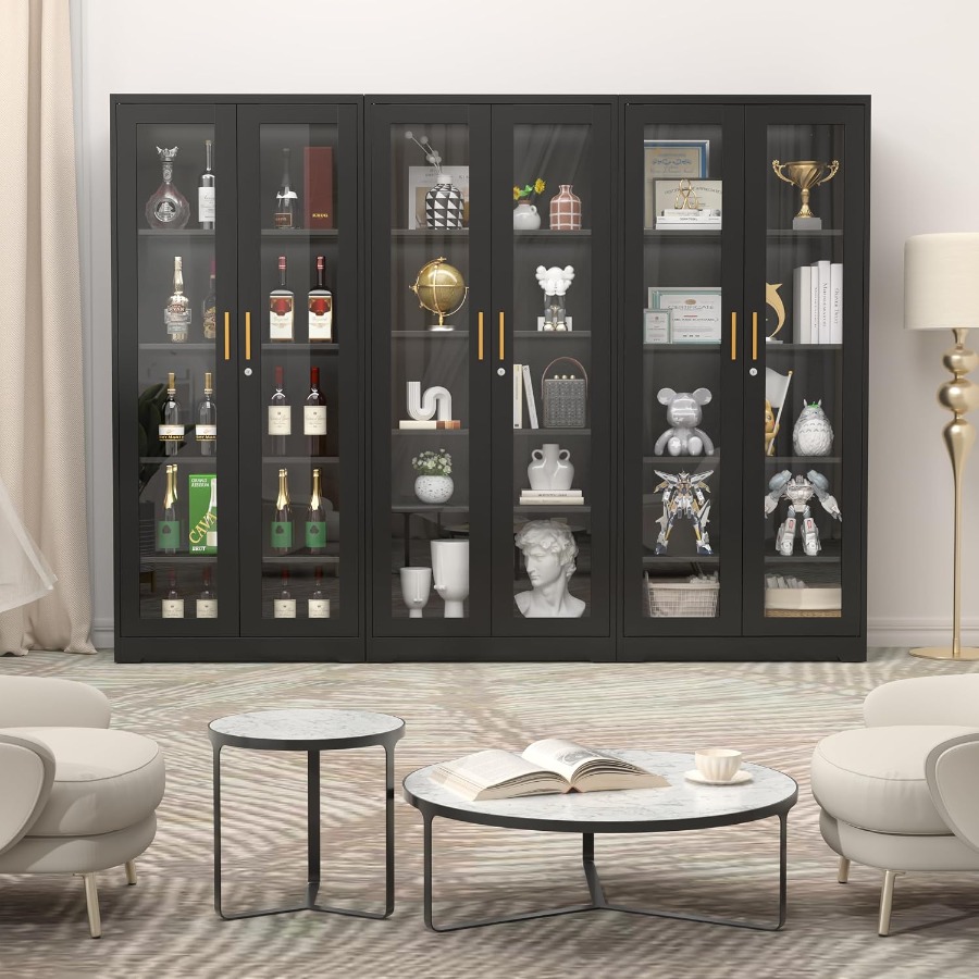 71 Glass Display Cabinet with  - Storage 评论和价格
